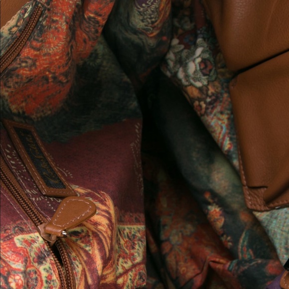 Carlos Falchi Brown Leather Hobo Bag - Picture 4 of 5